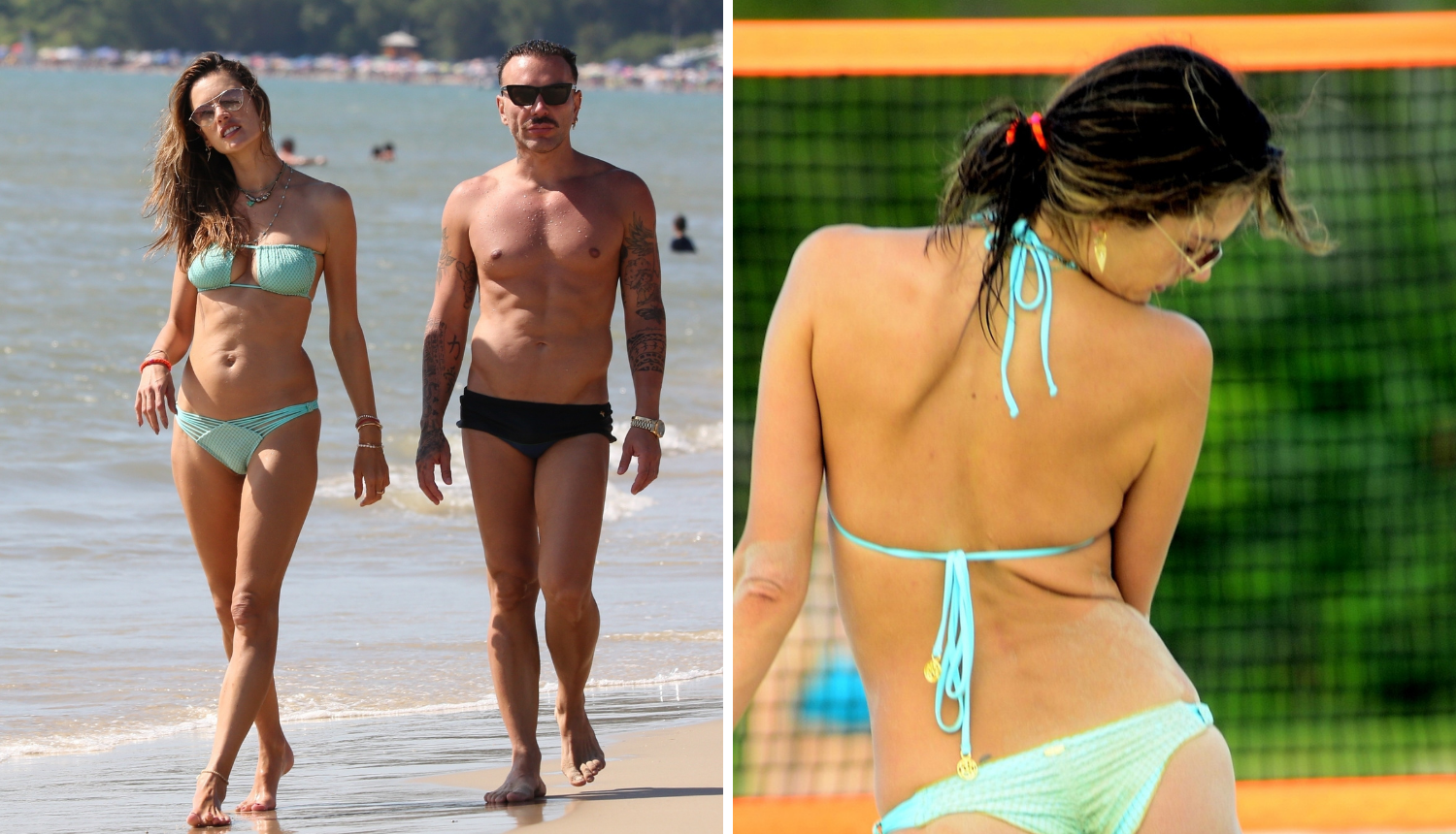 'Anđelica' s dečkom zaigrala tenis na pijesku pa guzom u vrućem bikiniju mamila poglede