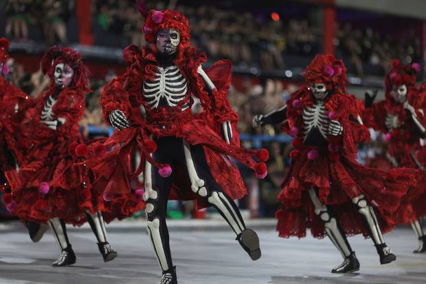 Carnival magic descends on Rio as first night of elite samba schools lights up the Sambadrome, in Rio de Janeiro