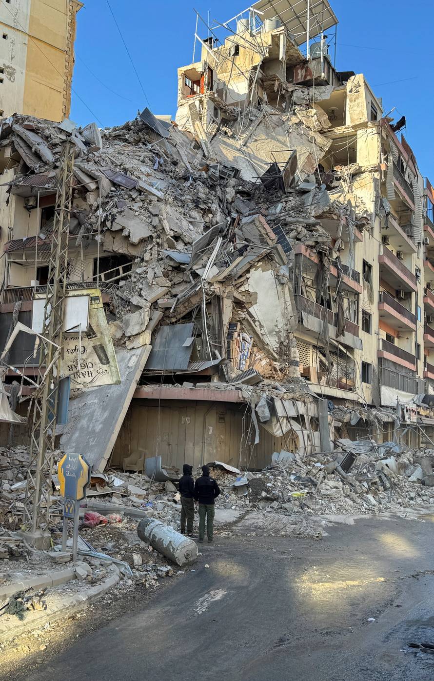 Aftermath of strikes on Beirut's southern suburbs
