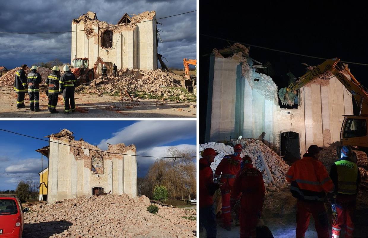Potpuno se srušila crkva u Žažini: Župljani su je čistili kad je zatreslo, poginuo je orguljaš