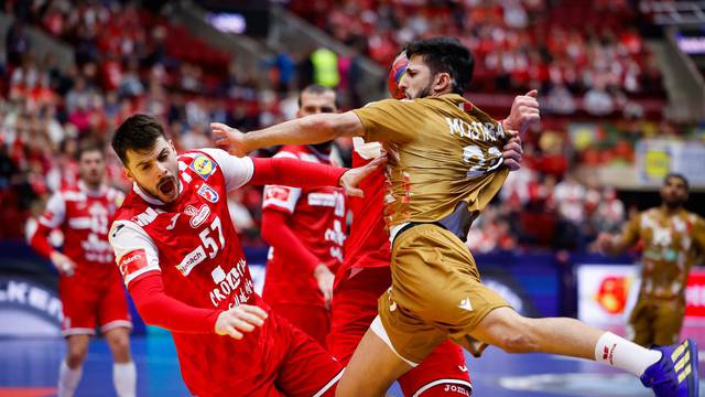 Malmo: Utakmica 2. kola drugog kruga Svjetskog prvenstva rukometaša između Hrvatske i Bahreina