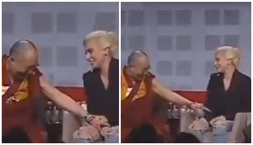 VIDEO Dalaj Lama je dodirivao nogu Lady Gage na neprimjeren način: Koliko nisko može pasti?