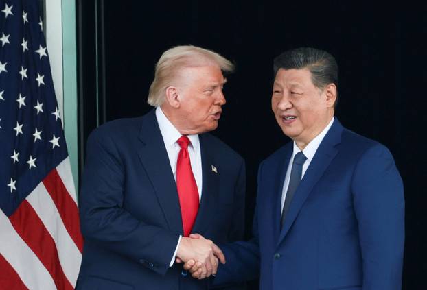 U.S. President Donald Trump meets with Chinese President Xi Jinping on the sidelines of the APEC summit, in Busan