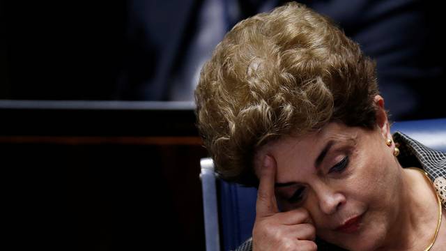 FILE PHOTO - Brazil's suspended President Dilma Rousseff attends the final session of debate and voting on Rousseff's impeachment trial in Brasilia