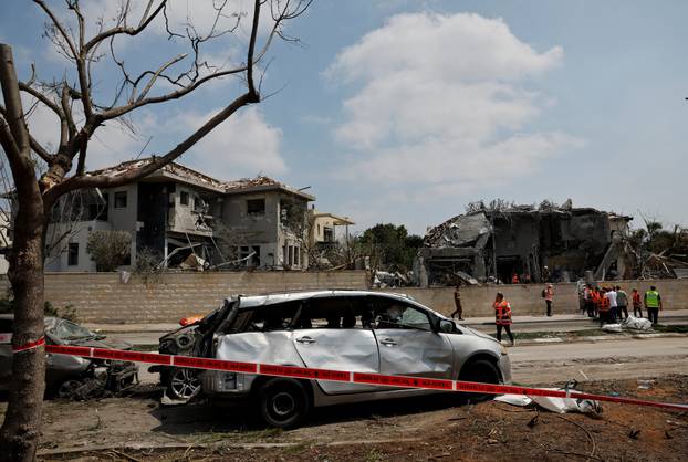 Aftermath of Iran's strike on Israel in Nes Ziona