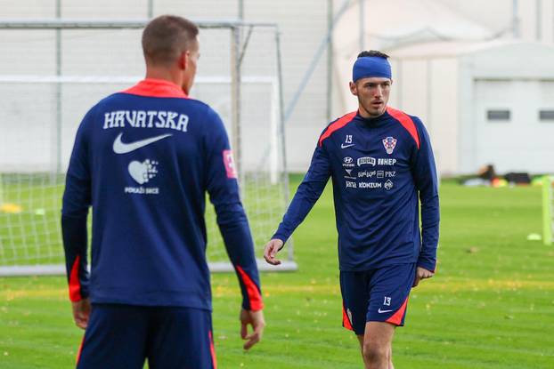 Zagreb: Trening hrvatske nogometne reprezentacije uoči utakmice protiv Škotske