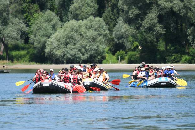 Rafting Hrvatskom Amazonom - Drava 2025. od legradskog ušća Mure u Dravu do Ješkova