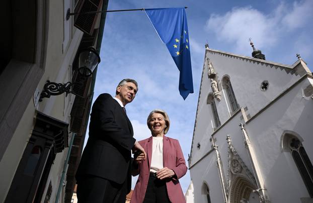 Zagreb: Sastanak predsjednika Vlade Andreja Plenkovica s predsjednicom Europske komisije Ursulom von der Leyen