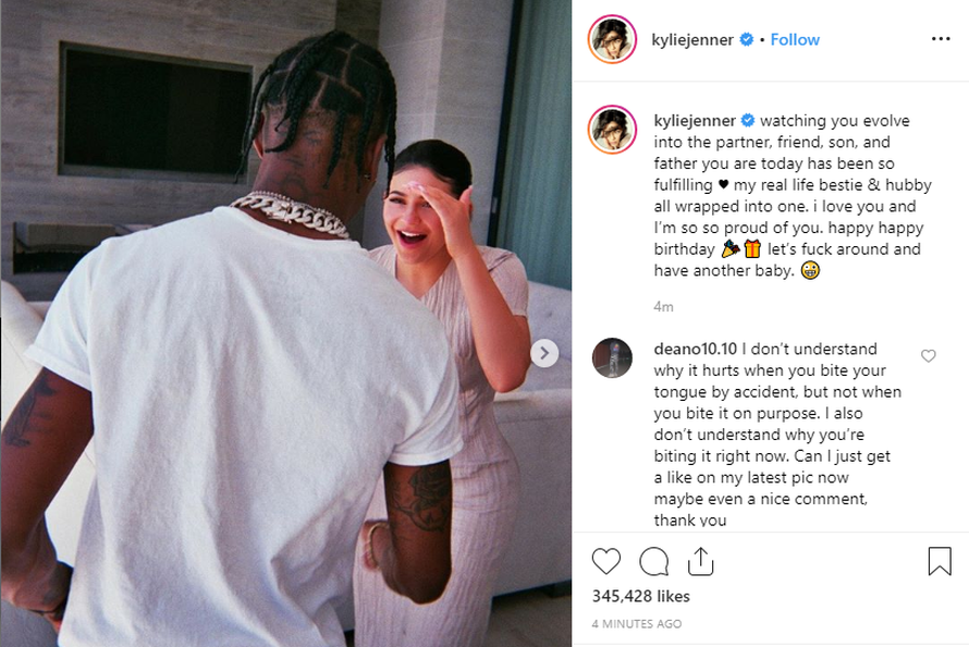 Iznenadila fanove: Kylie Jenner poručila reperu da želi još beba