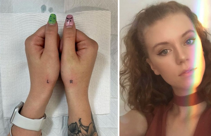 Tetovirala 'šalabahter' na ruke da bi znala koja je desna, a koja lijeva strana: 'Dosta je muke!'