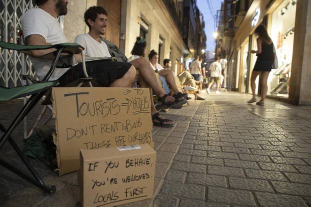 Protest Against Tourism in Mallorca