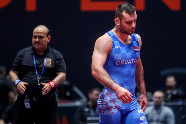 UWW Grand Prix Ranking Series Zagreb Open 2024., muškarci,1/8 finala, 87kg, Ivan Huklek, Hrvatska - Milad Valerikovitch Alirzaev