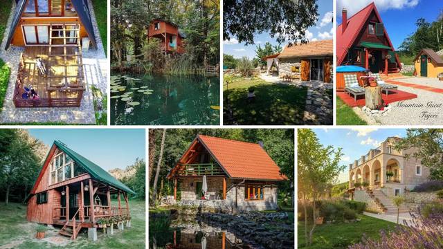 Oaze u prirodi od Slavonije do Like: Ovo je 15 fantastičnih kuća za totalni odmor u miru i tišini