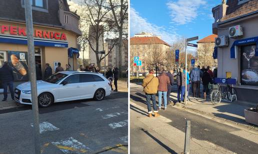 VIDEO Ovo je red ispred pekare u Zagrebu: 'Nevjerojatno! Sve su zatvorili. Nemoš' ni po kruh'