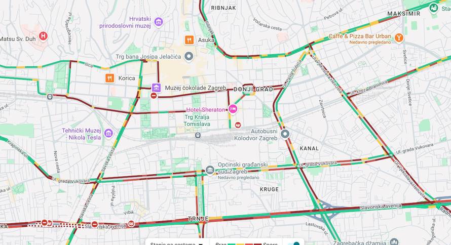 FOTO Stablo zdrobilo auto u Podsusedu! Zbog nevremena prometni kolaps u centru ZG-a