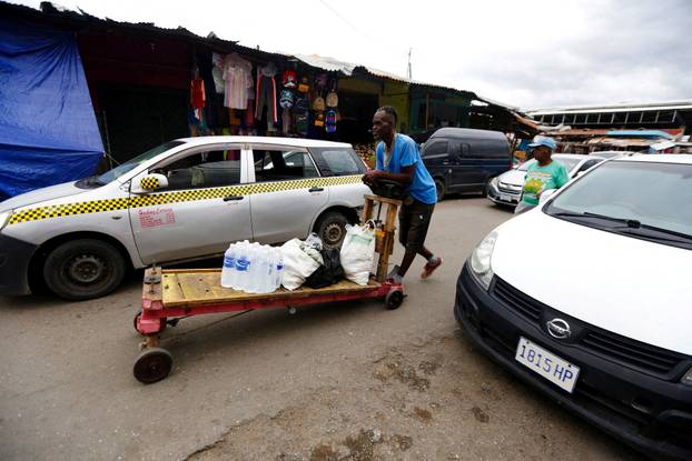 Preparations ahead of Tropical Storm Melissa, in Kingston