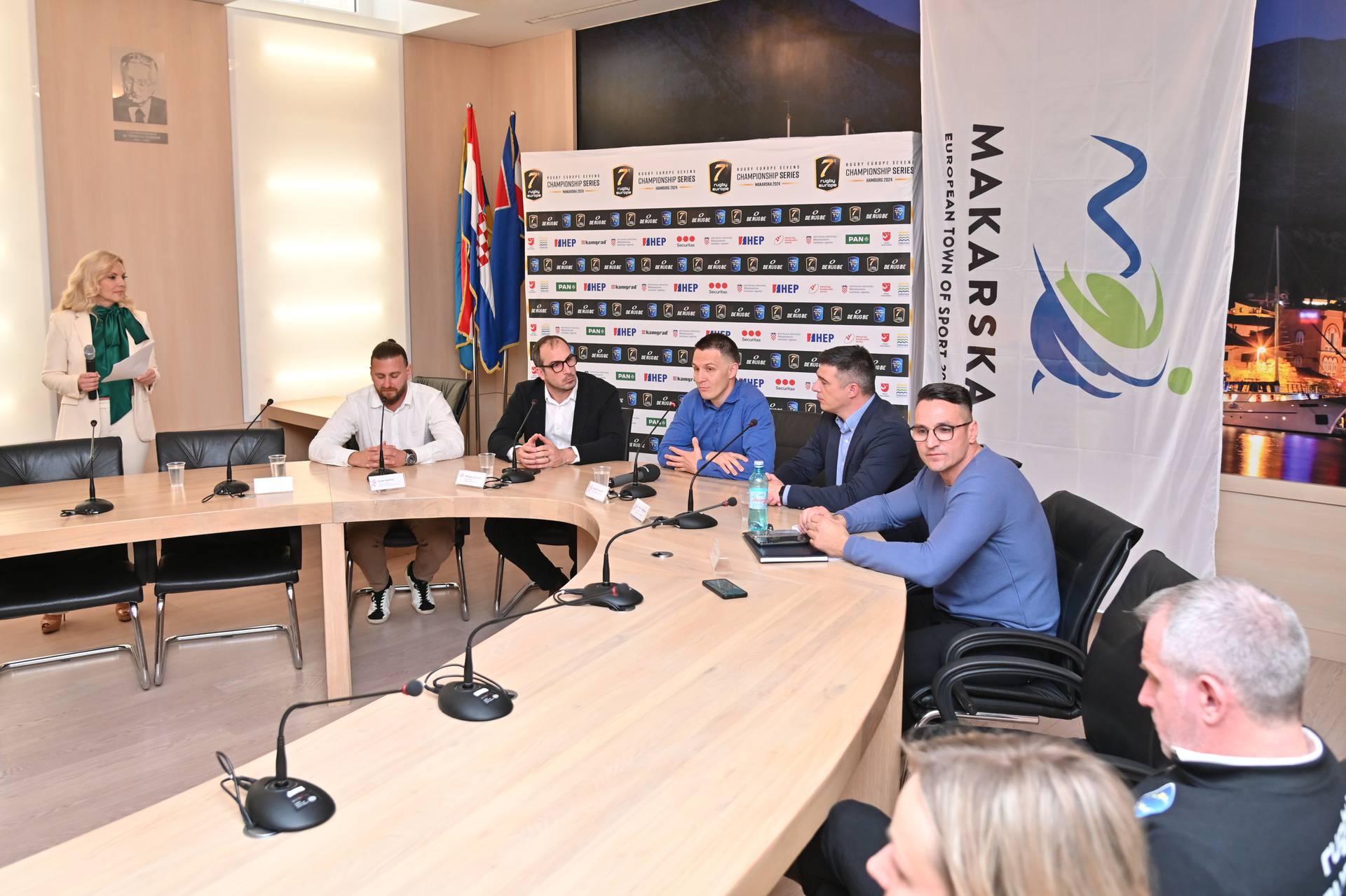 Makarska: Konferecnija za medije uoči Europskog prvenstva u ragbiju 7 Championship divizije