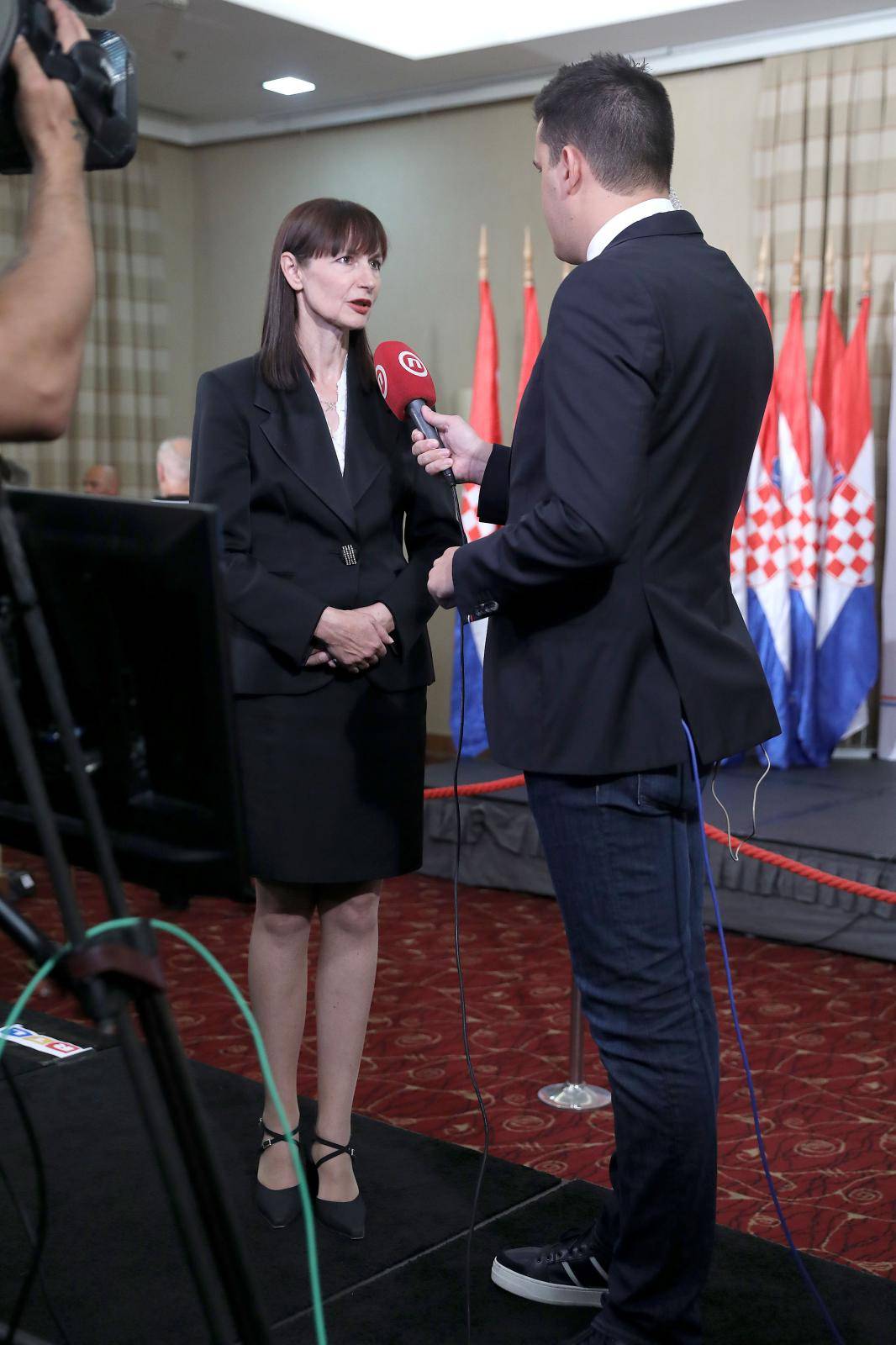 Zagreb: Doček izbornih rezultata u stožeru Domovinskog pokreta