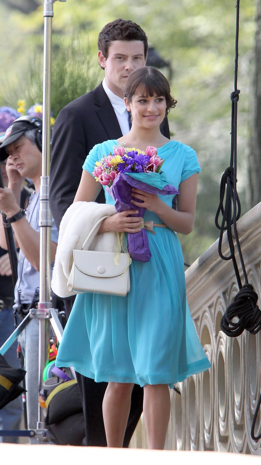 TV series Glee filming in Central Park - New York