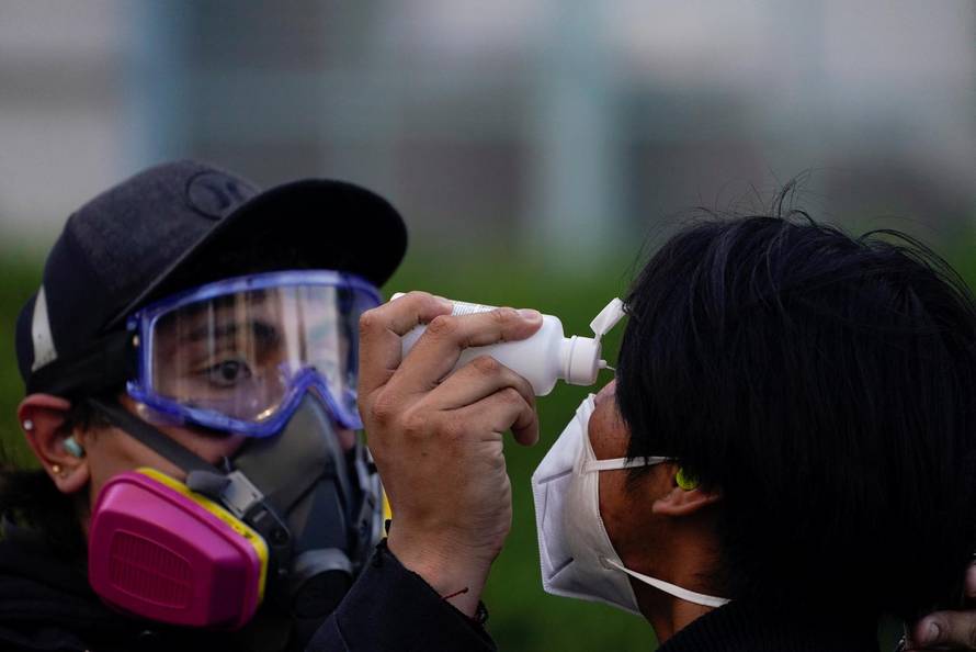 Protest against federal immigration sweeps, in Los Angeles
