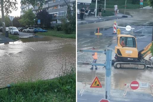 Cijela Volovčica bez vode, pukla cijev: "Bilo je kao na Zrću, voda je došla do 40 cm visine"