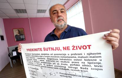 Roditelji punoljetnih oboljelih od anoreksije: 'Molimo vas, liječite našu djecu, umrijet će!'