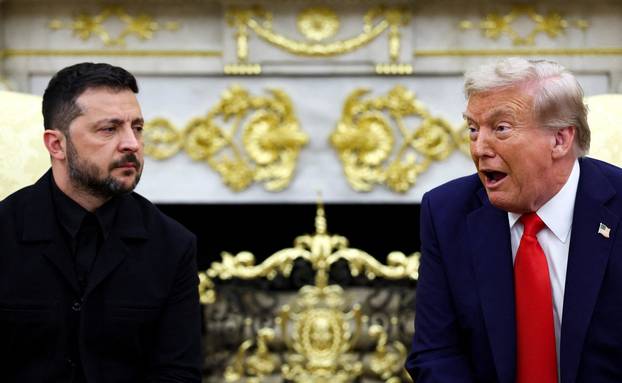 U.S. President Trump meets with Ukrainian President Zelenskiy and European leaders, in Washington, D.C.