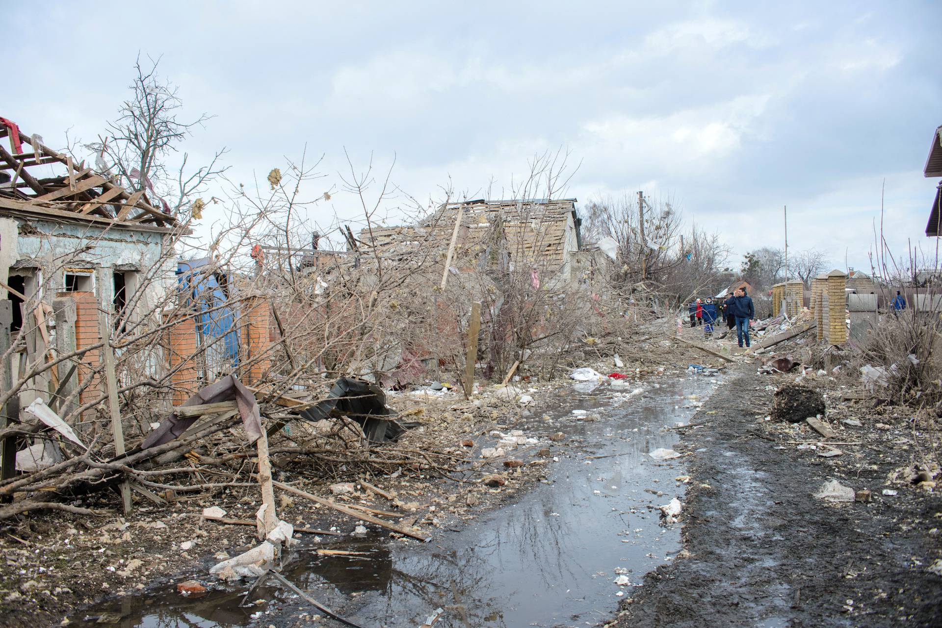 FILE PHOTO: Aftermath of shelling in Sumy