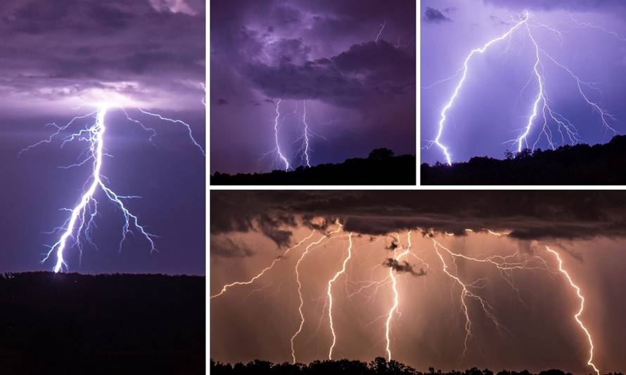 VIDEO Munje noćas  snimljene diljem Hrvatske: 'Užasno je puhalo. Blicalo je kao da je dan'
