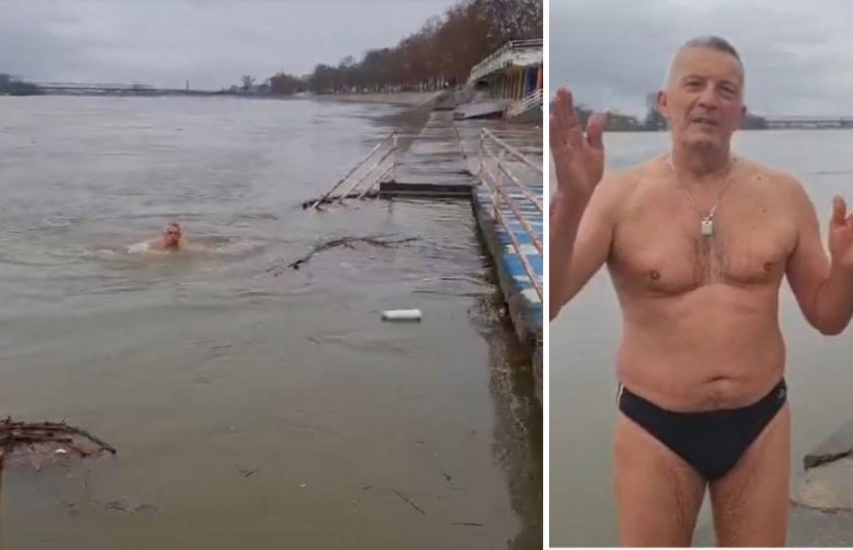 Brođanin (69) se okupao u Savi na Silvestrovo: Čini to 15 godina