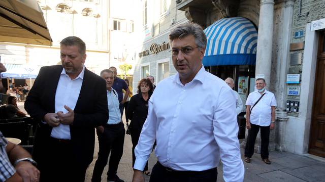 Rijeka: Andrej Plenković u posjeti županijskoj i gradskoj organizaciji HDZ-a