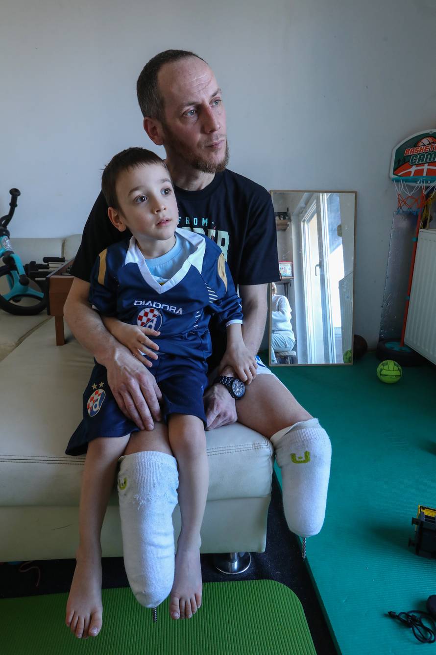 Zagreb: Paraolimpijac Toni Bošnjaković sa sinom Vinkom