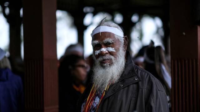 FILE PHOTO: Aboriginal groups march against planned changes in heritage protection laws, in Perth