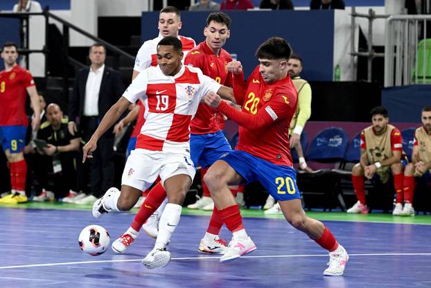Susret Hrvatske i Španjolske u polufinalu Europskog prvenstva u futsalu