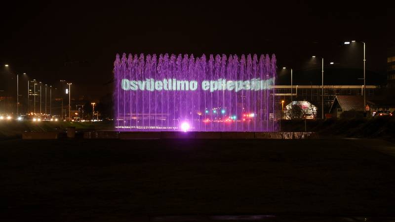 Zagreb pod ljubičastim svjetlom povodom Međunarodnog dana epilepsije