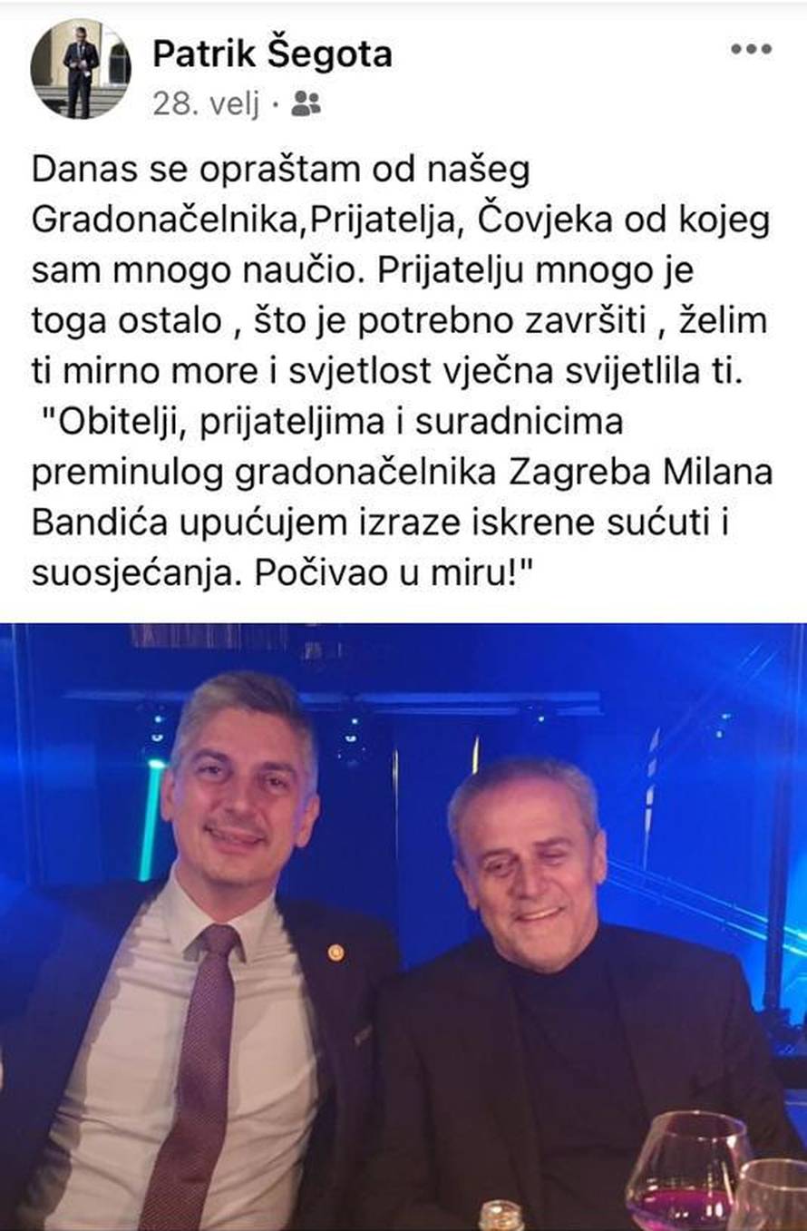 Šegotin slatki život: Kako je uživao uz bok Milanu Bandiću