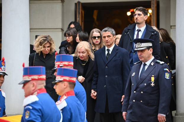 Funeral ceremony for Romanian coach Mircea Lucescu in Bucharest