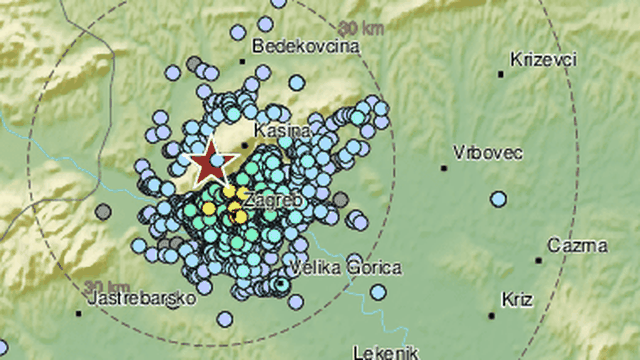 Potres jačine 2.6 po Richteru zatresao Zagreb i okolicu: 'Bilo je kratko, ali poput eksplozije'