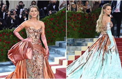 Iz brončane u tirkiznu boju: Haljina Blake Lively se potpuno transformirala na Met Gali