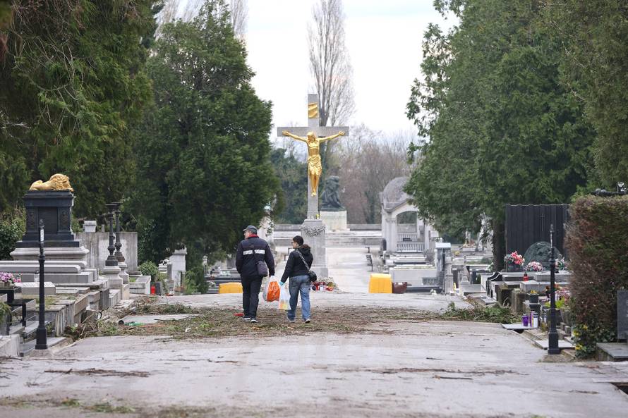 Zagreb: Posljedice velikog nevremena na Mirogoju