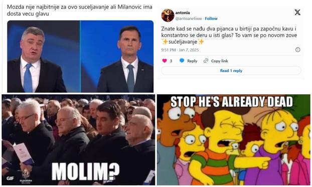 FOTO Internet se još nije ugasio! Ljudi o debati: 'Slogan drugog kruga je - kakvo je, takvo je...'