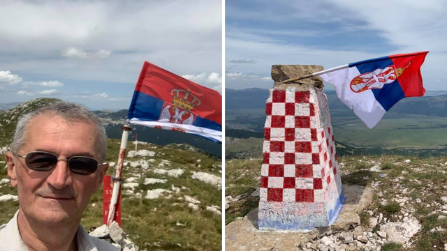 Vučićev zastupnik  podigao srpsku zastavu na Dinari