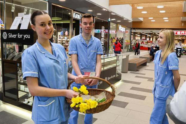 Pula: Dijelili građanima narcise te ih educirali o ranom otkrivanju raka dojke
