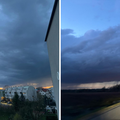 VIDEO Tamni oblaci nadvili se nad Zagrebom i okolicom: Pala obilna kiša, ponegdje i tuča