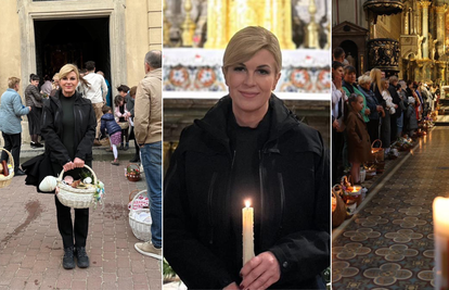 Kolinda se slikala s uskršnjom košaricom kod crkve u Ukrajini: 'Blagoslov je živjeti u miru'