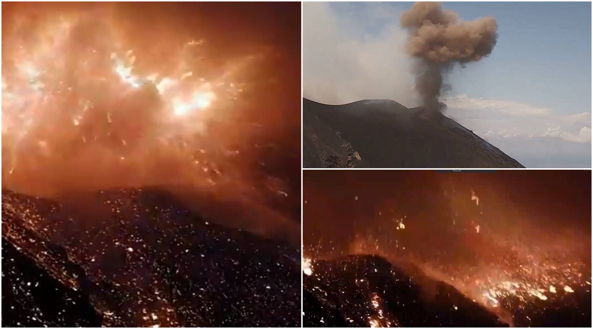 Probudila ih erupcija: Stromboli izbacio užarene stijene i pepeo