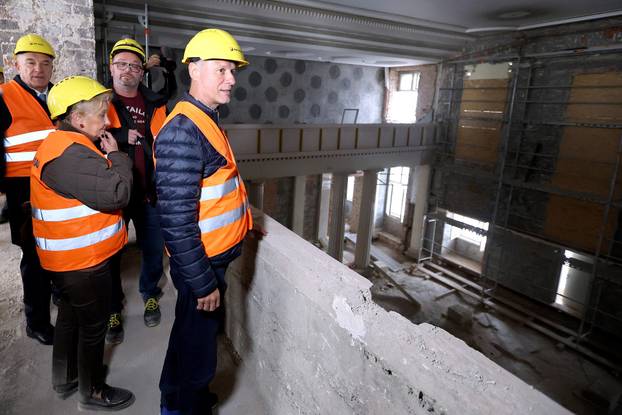 Zagreb: Gordan Jandroković obišao zgradu Hrvatskog sabora koja se obnavlja