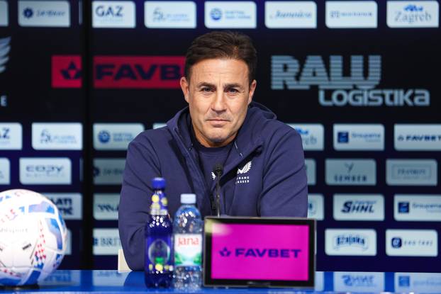 Zagreb: Konferencija za medije trenera GNK Dinamo Fabia Cannavara 