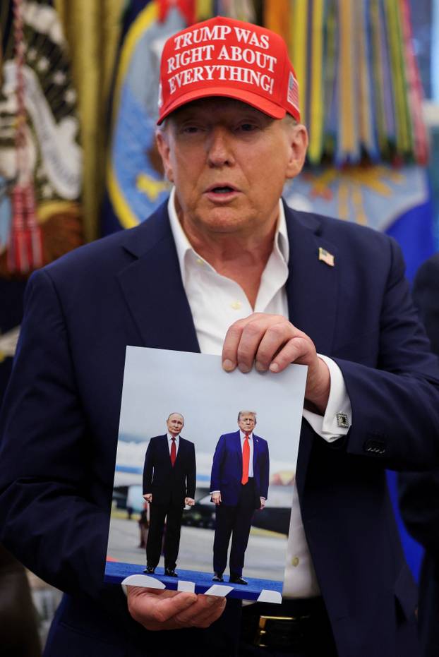 U.S. President Trump makes an announcement on 2026 FIFA World Cup, at the White House