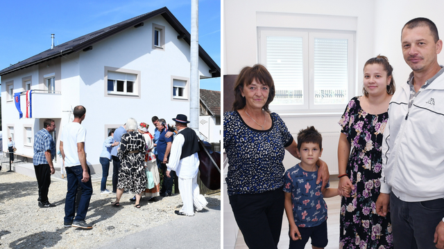 Šesteročlanoj obitelji iz Banovine, čiji je dom uništen u potresu, donirali su novu kuću